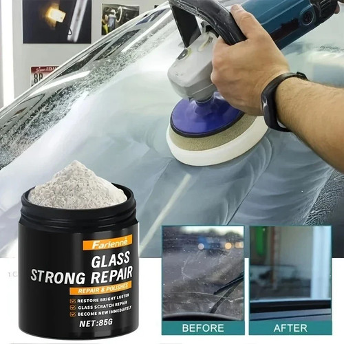 Glass scratch repair powder - glass,