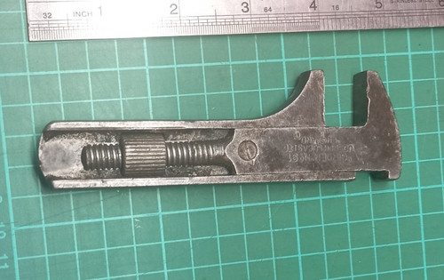 Vintage adjustable spanner - vintage,