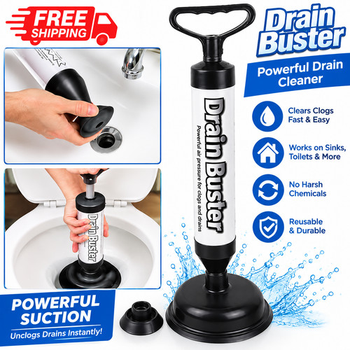 Toilet plunger drain buster - toilet,