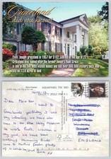 c40451 Elvis Presley Graceland Memphis Tennessee USA  postcard 2012 stamp