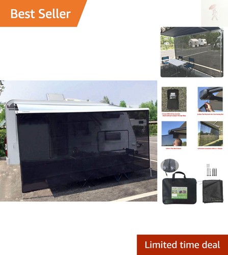 Awning mesh sun shade - rv,