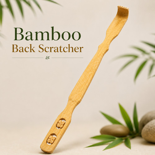 Wooden bamboo back scratcher - wooden,