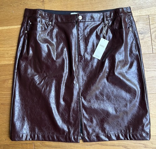 Ladies faux leather - m&s,