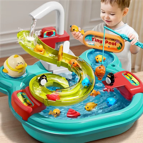 Kids electric fishing sink toy - sink,