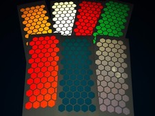 Veloviz Reflective Hexagon (SMALL) Vinyl Cargo Bike Motorcycle Stickers Decals