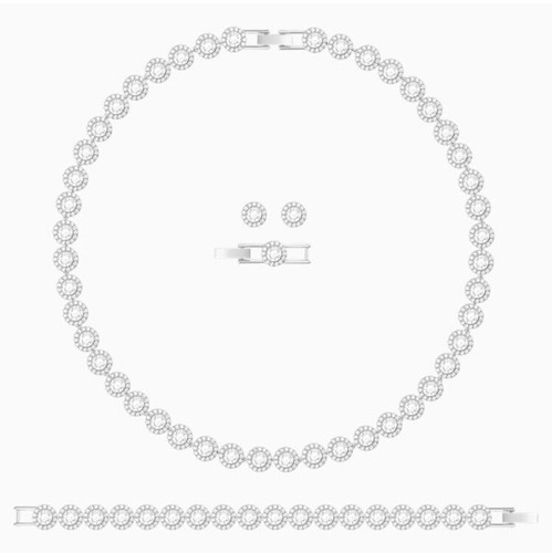 Tennis necklace earrings - tennis,
