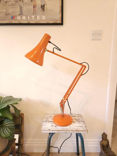 Vintage orange anglepoise lamp - vintage,