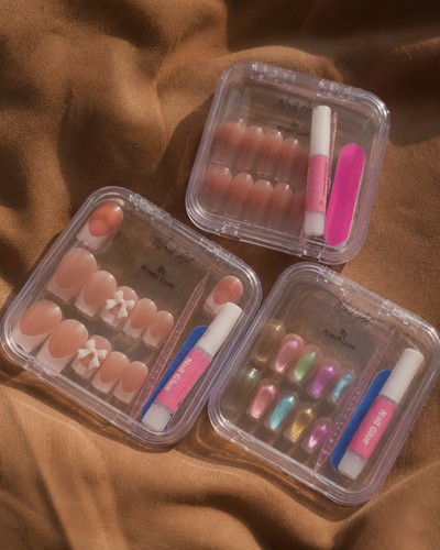 3pcs press nail kit with - kit,