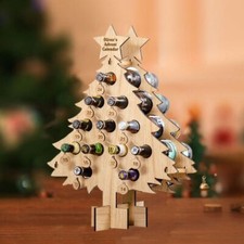 12 Bottle Large Capacity Wine Bottle Stand Christmas Wooden Wine Rack Beer