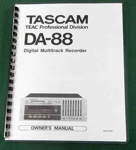 Tascam owners manual - tascam,