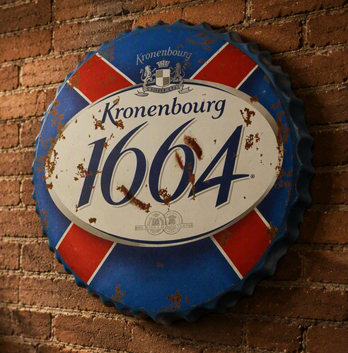 Bottle top sign kronenburg - bottle,