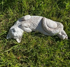 Lazy Cat Garden Statue, Resin Sculpture, 31 cm Length, Indoor Outdoor Decorative
