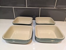 Denby Manor Green Small Hor's d'oeuvres Dish Vintage x 4