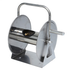  Hose Reel Garden High Pressure Water Wash Metal Hose Reel Cart Stainless Steel