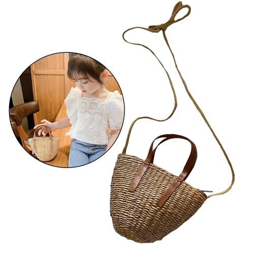 Bamboo wicker bike - bike, basket