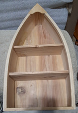 Wood Boat Shelf Canoe Decor