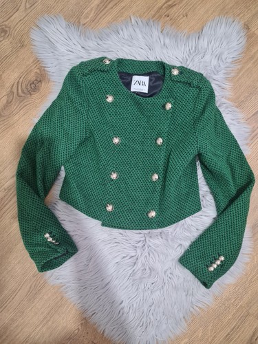 Zara womens green - green, blazer