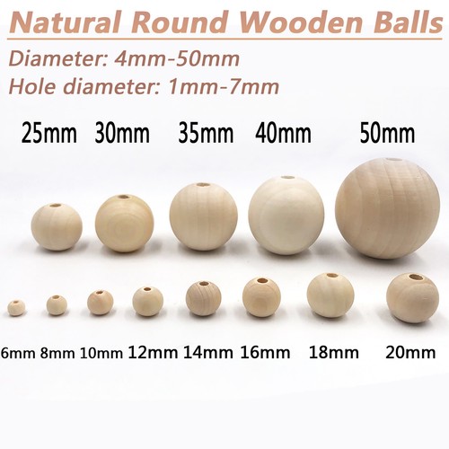 Natural round wooden - natural,