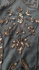 1920s Vintage Stye Dress.  Real Glass Beads And Sequins, Lined  Cost £185 New.
