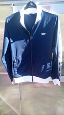Umbro Navy And White Zip Up