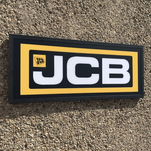 Jcb garage sign badge emblem - sign,