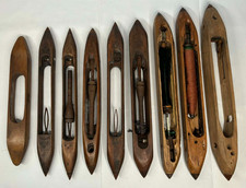 9 x Vintage Wooden Weaving