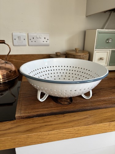 Retro style enamel - retro, colander
