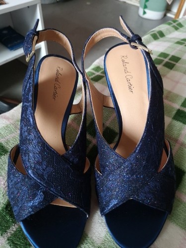 Ladies sling back navy - sling,