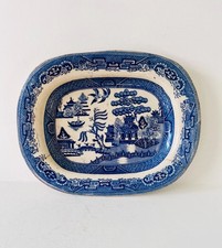 Oval Blue and white Willow