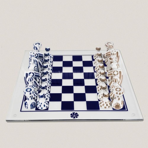 Sargadelos porcelain chess - sargadelos, set