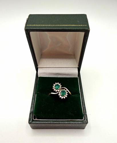 Vintage vera emerald diamond - vintage,
