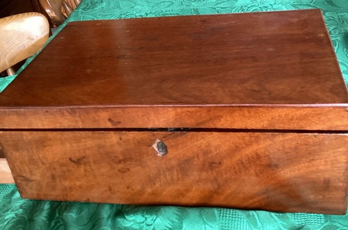 Antique large writing slope - x,