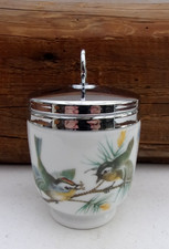 ROYAL WORCESTER PORCELAIN Egg Coddler Egg Cooker Bird Bird Design Made England