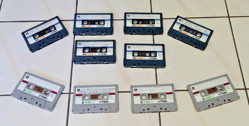 Tdk cassette tapes - 6, ad-c60