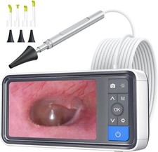 3.9mm Ear Wax Removal Scope Video Camera Digital Otoscope with 4.5 Inch Screen