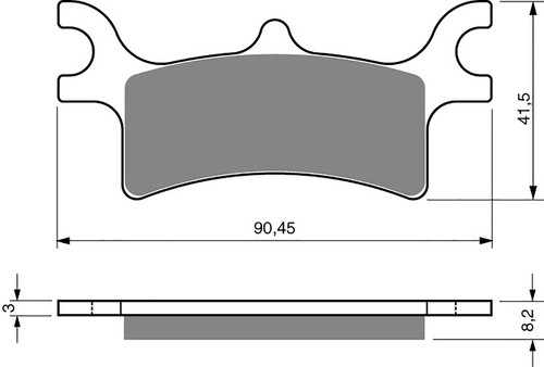 Brake disc pads rear - brake,