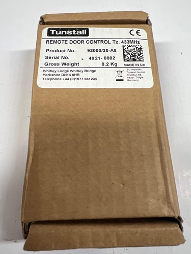 Tunstall 92000 remote door - tunstall,