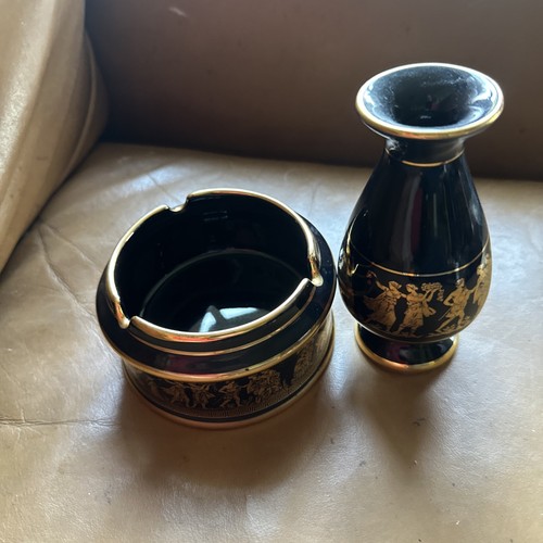 Greek pottery ashtrays - pottery, vase