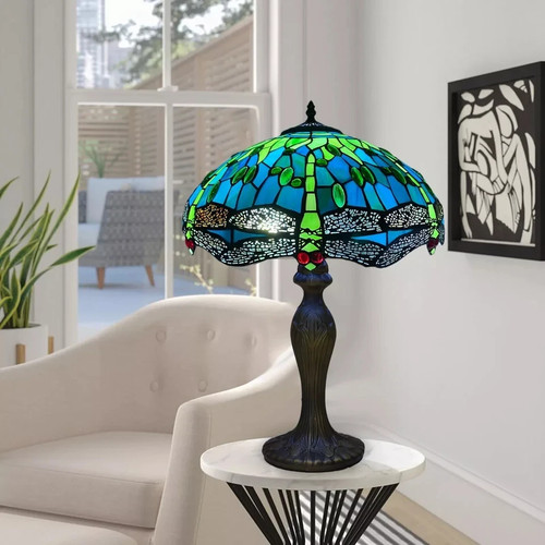 Tiffany green dragonfly style - green,