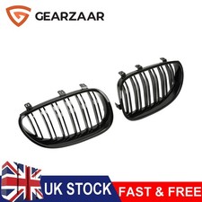 FRONT KIDNEY GRILL Fit For BMW E60 E61 5 Series M5 2003-2010 GLOSS BLACK UK