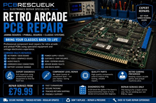 Retro arcade circuit - circuit, board