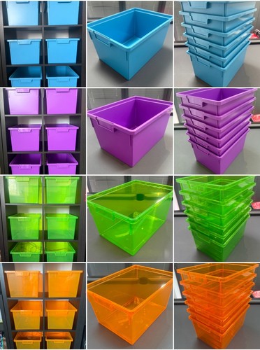 Plastic storage boxes - 6,