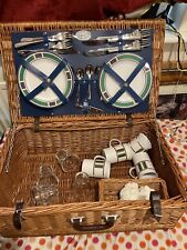 Optima Part 4 Person Picnic Wicker Basket Made Exclusive For John Lewis