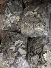 Original Lego 2kg GREY Bundle of Lego Bricks. 2kg Mix of GREY Lego Bricks.