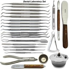 Dental Wax Carving Hand Tools Modelling Instruments Laboratory Techinician Kit