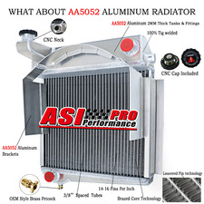 4 Rows Aluminum Radiator for
