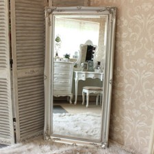 Extra Large silver Wall Floor Ornate Mirror bedroom hall living room vintage