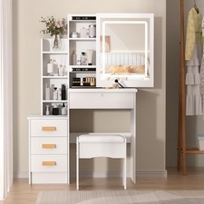 White Dressing Table With