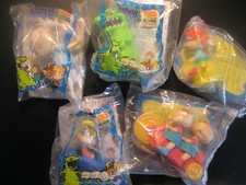 Nickelodeon The Rugrats   "Complete 5 Toy Set"  NIP Burger King 1998
