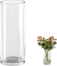 Glass Cylinder Vase 25cm Tall